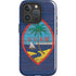 Guam Flag Dark Wood iPhone 16 Pro Magsafe Impact Case