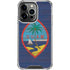Guam Flag Dark Wood iPhone 16 Pro Max Clear Case