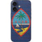 Guam Flag Dark Wood iPhone 16 Skin