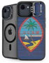 Guam Flag Dark Wood iPhone 16e Kickstand Case