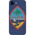 Guam Flag Dark Wood iPhone 16e Skin
