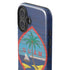 Guam Flag Dark Wood iPhone 17 Impact Case