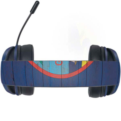 Guam Flag Dark Wood Razer Kraken X Skin