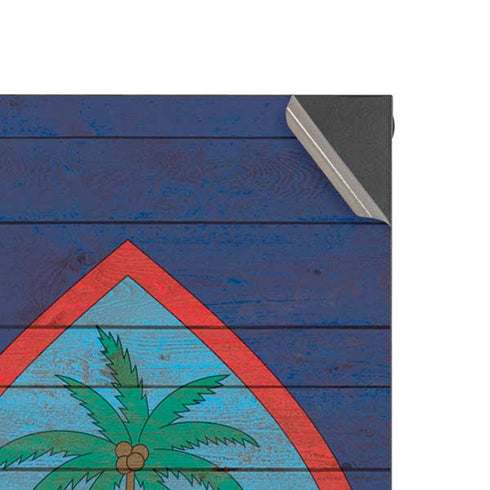 Guam Flag Dark Wood XBox Series X Digital Edition Console Skin