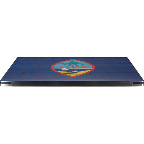Guam Flag Dark Wood Dell XPS Skin