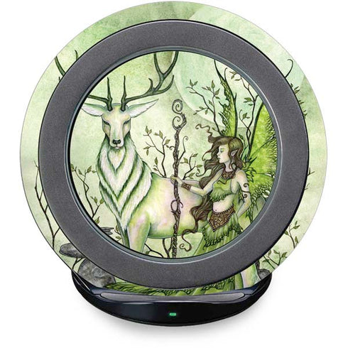 Guardian Fairy and Stag by Amy Brown Fast Charge Wireless Charging Stand Skin
