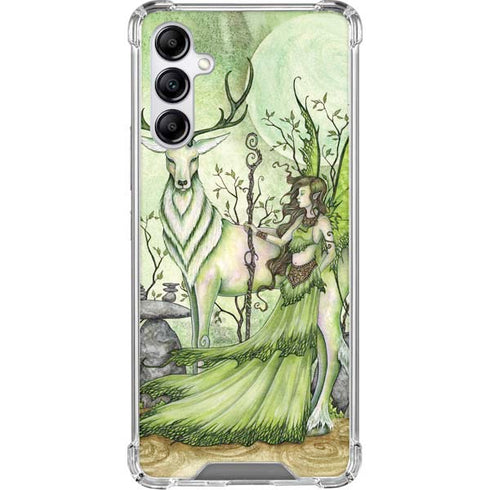 Guardian Fairy and Stag by Amy Brown Gabb Phone 4 Clear Case