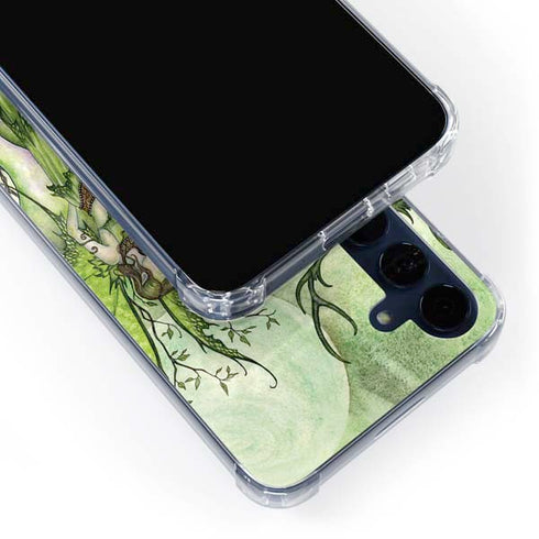 Guardian Fairy and Stag by Amy Brown Galaxy A55 5G Clear Case