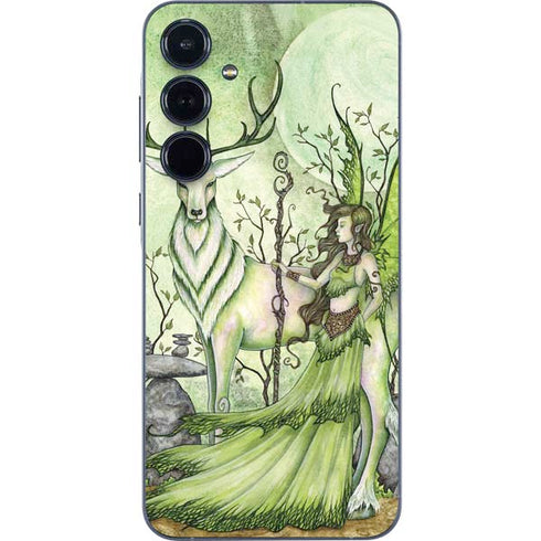 Guardian Fairy and Stag by Amy Brown Galaxy A55 5G Skin