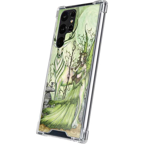 Guardian Fairy and Stag by Amy Brown Galaxy S23 Ultra Clear Case