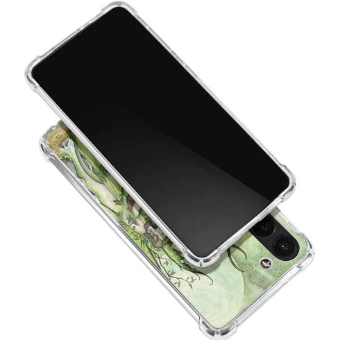Guardian Fairy and Stag by Amy Brown Galaxy S24 FE Clear Case