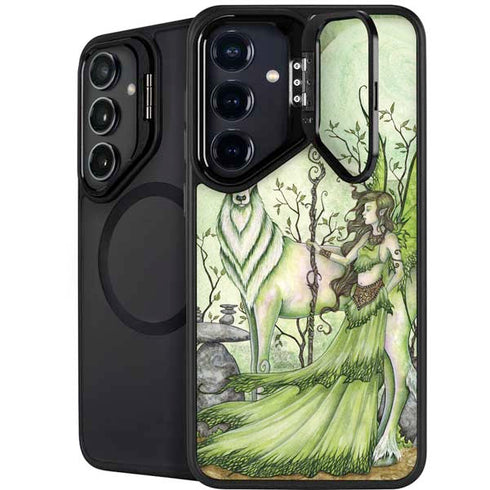 Guardian Fairy and Stag by Amy Brown Galaxy S24 FE Kickstand Case