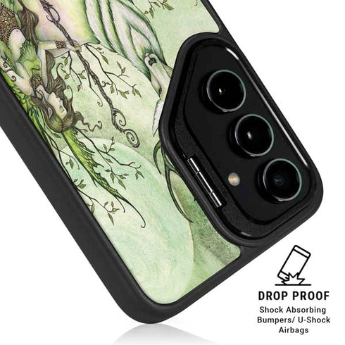 Guardian Fairy and Stag by Amy Brown Galaxy S24 FE Kickstand Case