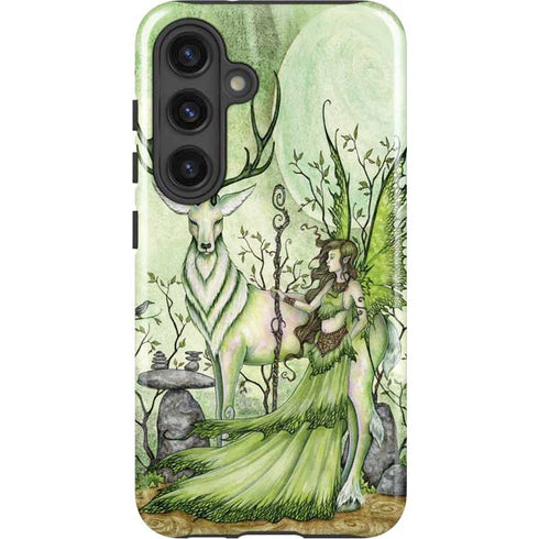 Guardian Fairy and Stag by Amy Brown Galaxy S25 Impact Case