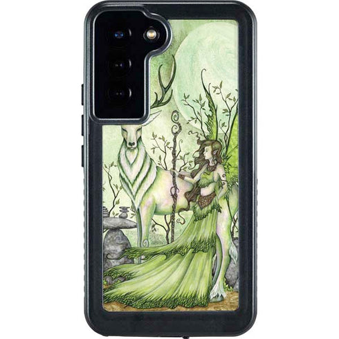 Guardian Fairy and Stag by Amy Brown Galaxy S24 Plus Waterproof Case