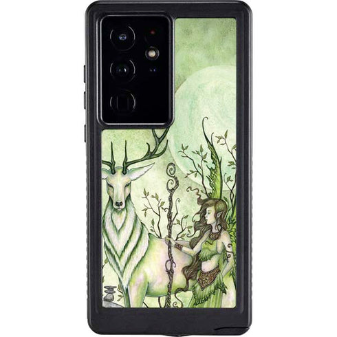 Guardian Fairy and Stag by Amy Brown Galaxy S24 Ultra Waterproof Case