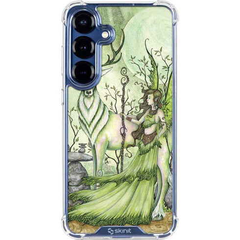 Guardian Fairy and Stag by Amy Brown Galaxy S25 Plus Clear Case