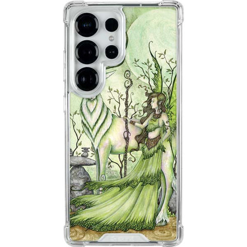 Guardian Fairy and Stag by Amy Brown Galaxy S25 Ultra Clear Case