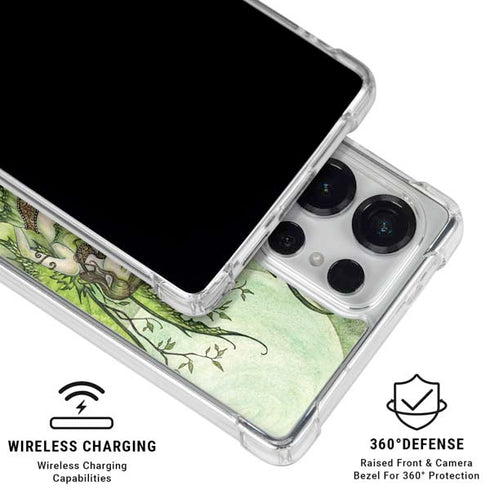 Guardian Fairy and Stag by Amy Brown Galaxy S25 Ultra Clear Case