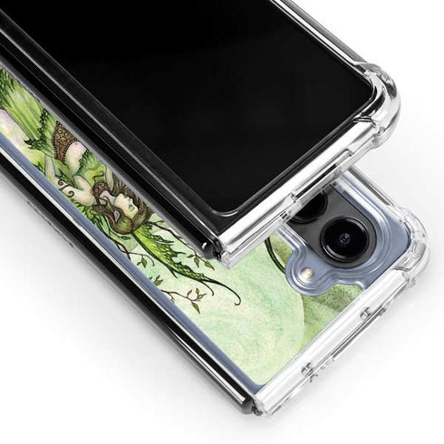 Guardian Fairy and Stag by Amy Brown Galaxy Z Fold5 5G Clear Case