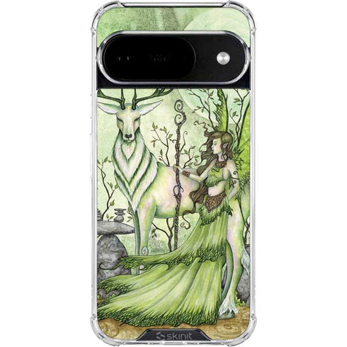 Guardian Fairy and Stag by Amy Brown Google Pixel 10 Clear Case
