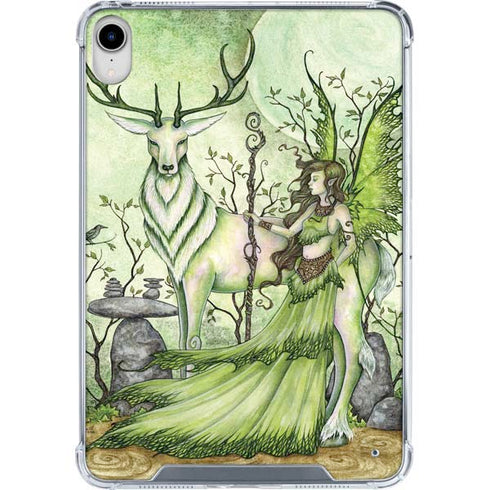 Guardian Fairy and Stag by Amy Brown iPad 11th Gen (2025) Clear Case