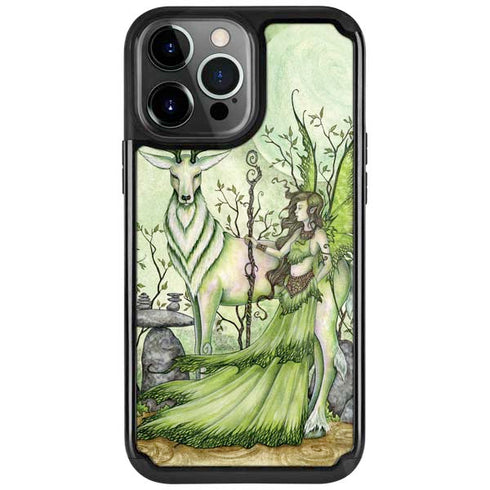 Guardian Fairy and Stag by Amy Brown iPhone Cases