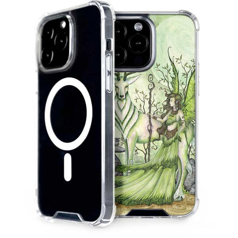 Guardian Fairy and Stag by Amy Brown iPhone Cases