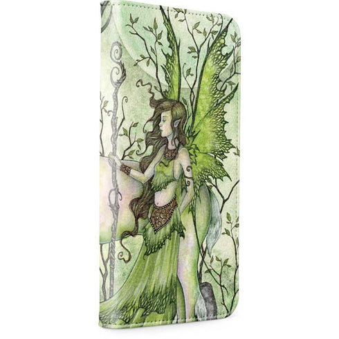 Guardian Fairy and Stag by Amy Brown iPhone 15 Folio Case