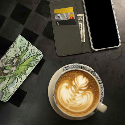 Guardian Fairy and Stag by Amy Brown iPhone 15 Folio Case