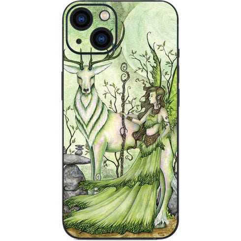 Guardian Fairy and Stag by Amy Brown iPhone 15 Skin