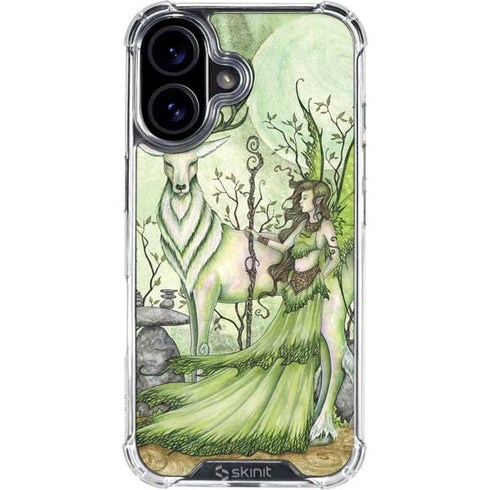 Guardian Fairy and Stag by Amy Brown iPhone 16 Clear Case