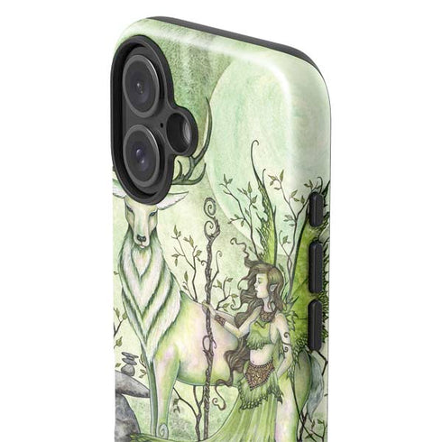 Guardian Fairy and Stag by Amy Brown iPhone 16 Plus Impact Case