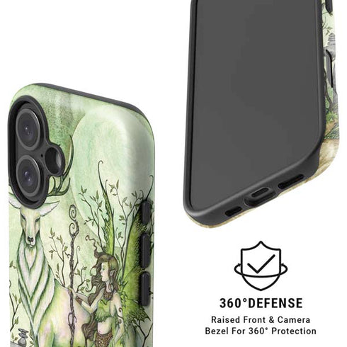 Guardian Fairy and Stag by Amy Brown iPhone 16 Plus Magsafe Impact Case