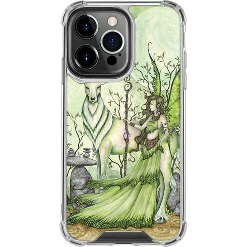 Guardian Fairy and Stag by Amy Brown iPhone 16 Pro Max Clear Case