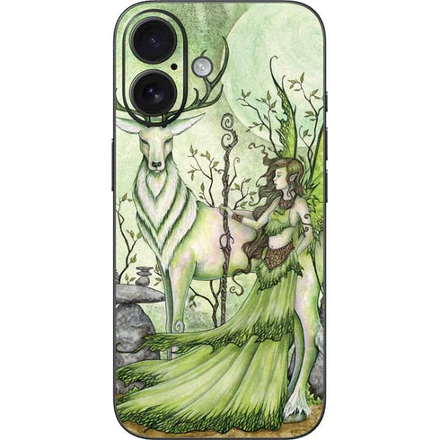 Guardian Fairy and Stag by Amy Brown iPhone 16 Skin