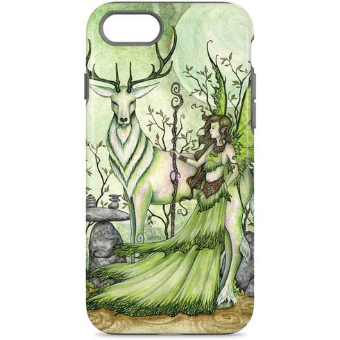 Guardian Fairy and Stag by Amy Brown iPhone Cases