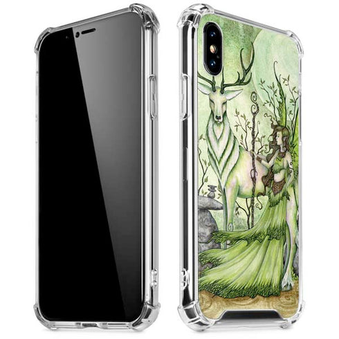 Guardian Fairy and Stag by Amy Brown iPhone X/XS Clear Case