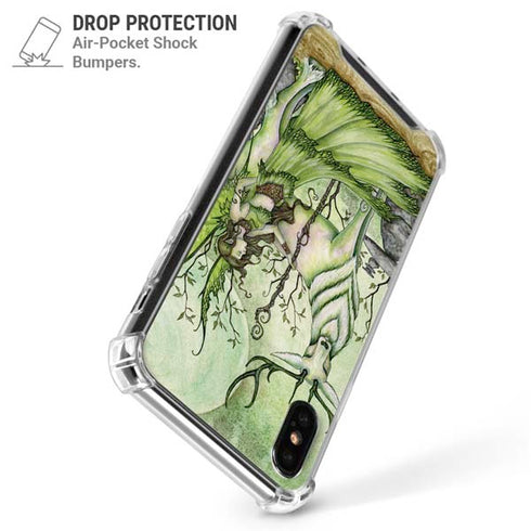 Guardian Fairy and Stag by Amy Brown iPhone X/XS Clear Case