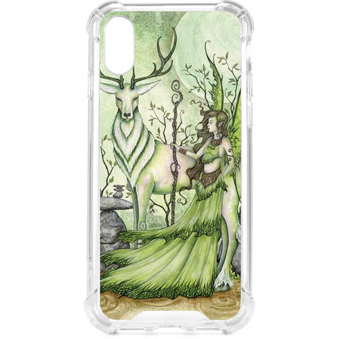 Guardian Fairy and Stag by Amy Brown iPhone XS Clear Case