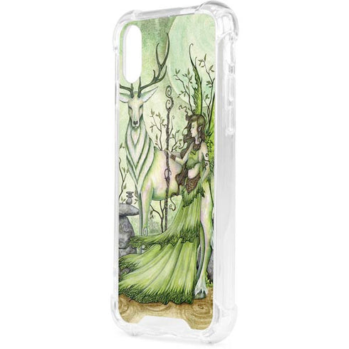 Guardian Fairy and Stag by Amy Brown iPhone XS Clear Case