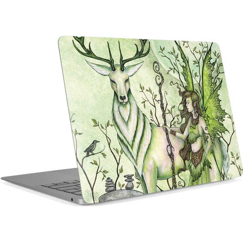 Guardian Fairy and Stag by Amy Brown Apple MacBook Air Skin