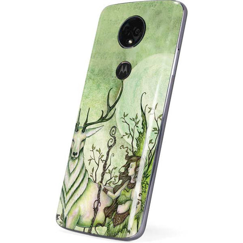 Guardian Fairy and Stag by Amy Brown Moto E5 Plus Skin