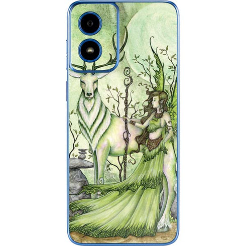 Guardian Fairy and Stag by Amy Brown Moto G Play 4G (2024) Skin