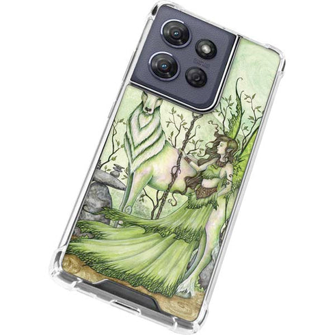 Guardian Fairy and Stag by Amy Brown Moto G Play 5G (2025) Clear Case