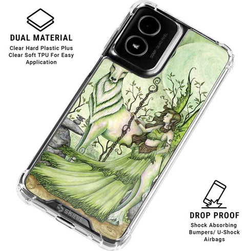 Guardian Fairy and Stag by Amy Brown Moto G Power 5G (2024) Clear Case