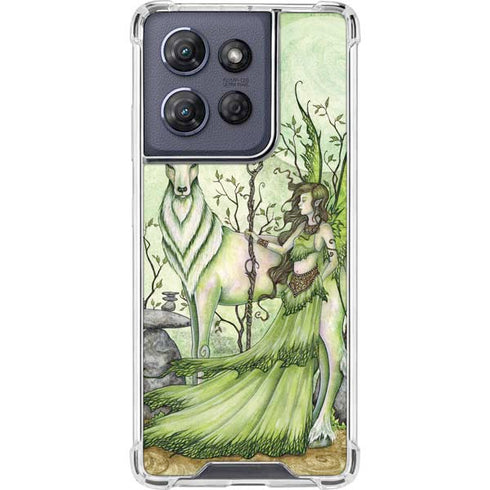Guardian Fairy and Stag by Amy Brown Moto G Power 5G (2025) Clear Case