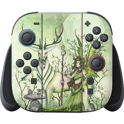 Guardian Fairy and Stag by Amy Brown Nintendo Switch 2 (2025) Joy-Con Controller Skin