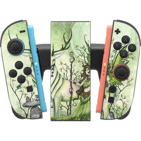 Guardian Fairy and Stag by Amy Brown Nintendo Switch 2 (2025) Joy-Con Controller Skin