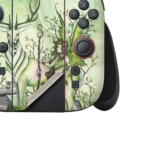 Guardian Fairy and Stag by Amy Brown Nintendo Switch 2 (2025) Joy-Con Controller Skin